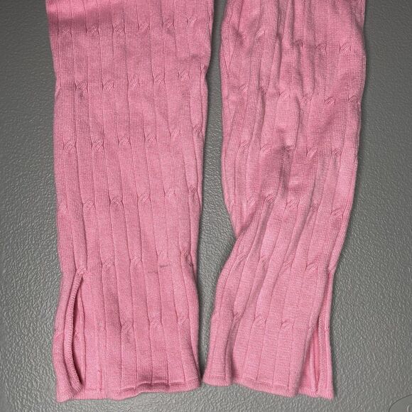 RICH XCHANGE Joggers Cable Knit Pull On High Waist Lounge Pants Womens S Pink - Picture 6 of 12